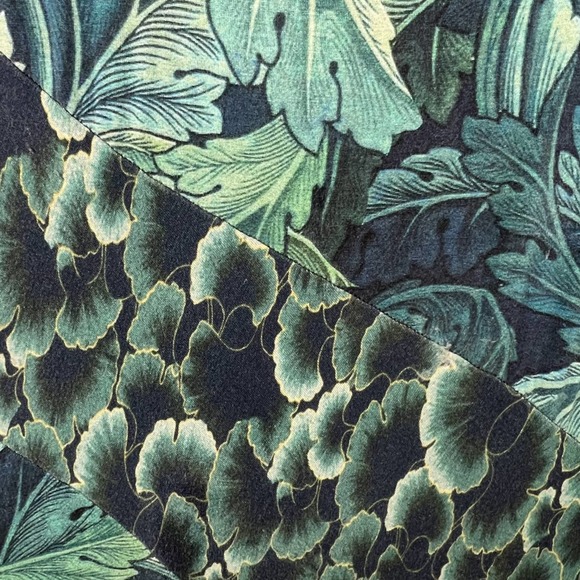 Soft surroundings Saunterre Tropical Green Leaf Print Maxi Dress - Picture 3 of 8